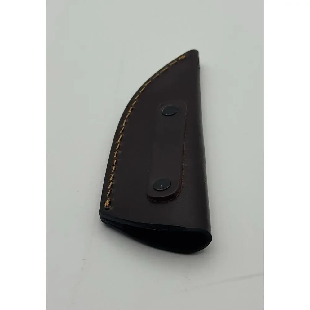 Handmade Damascus Steel Fixed Blade Knife w/ Leather Sheath – Pakistan Made NEW
